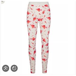 NWT Skims Cotton Rib Boyfriend Legging in Marble Heartbreaker And Arrow in XL